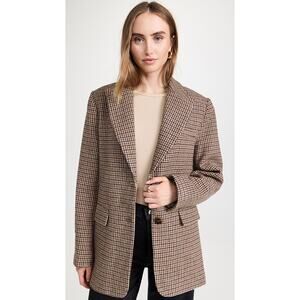 Astr Brown Houndstooth Blazer